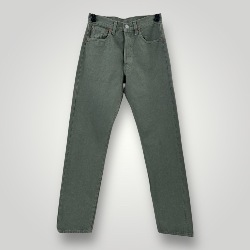 VTG 1999 Levi's 501 XX 28x34 MADE IN USA Jeans New Old Stock GREEN‎ FADE NWT